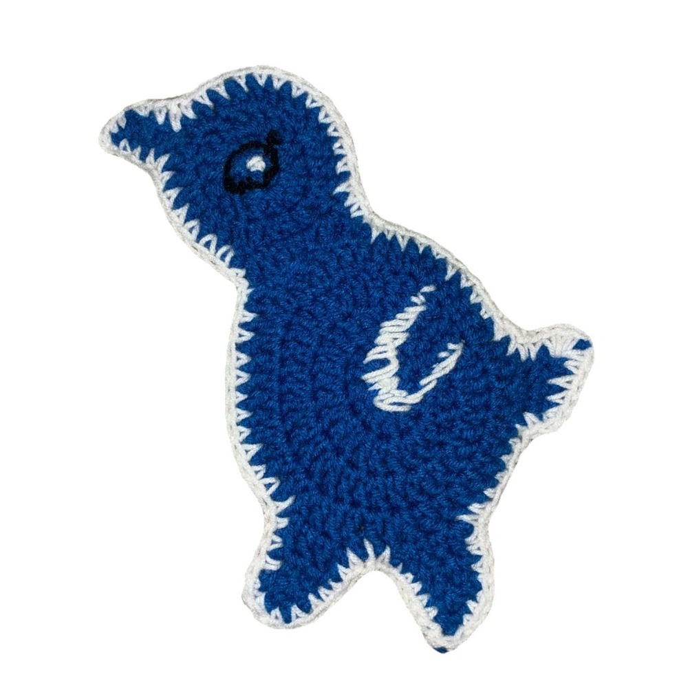 Handmade Trivet‎ Blue White Chick 10" Hot Pad Pot Holder Decor Handmade NEW